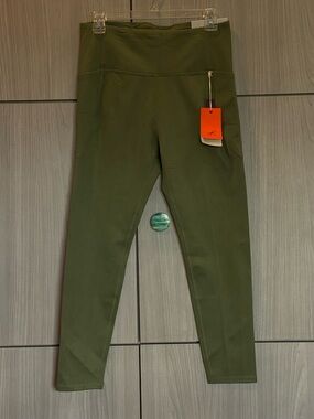 Freely Women's Haven Olivine Large New High Waist 7/8 Pocket Leggings NWT